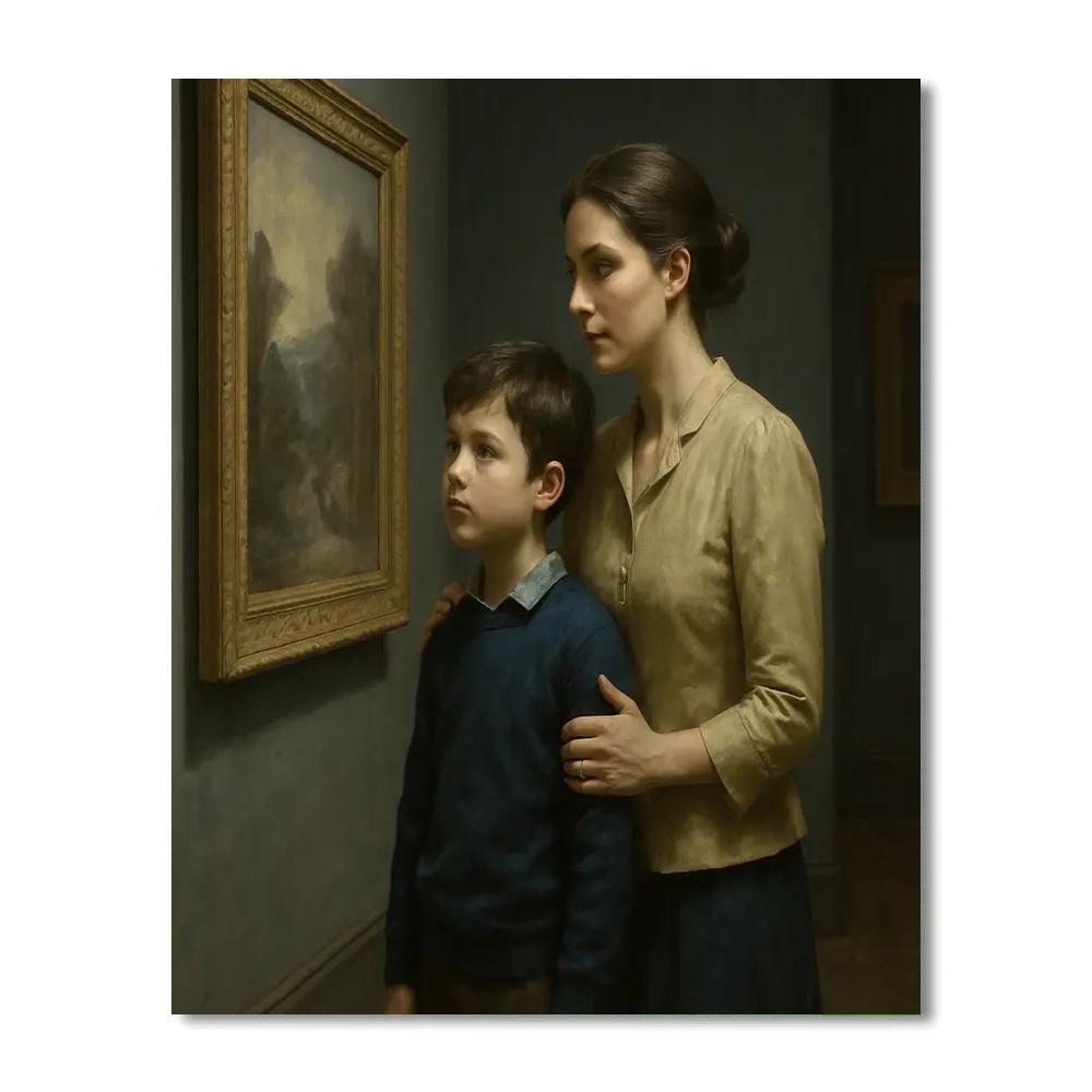 Museum Gallery Quiet Reflection Paint by numbers art