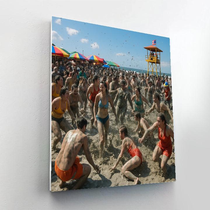 Boryeong Mud Festival Play painting number kit