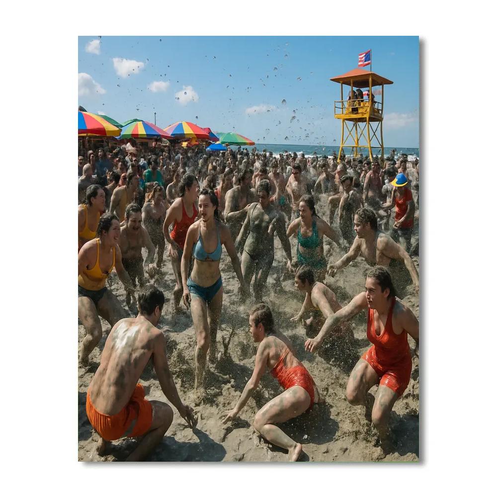 Boryeong Mud Festival Play painting number kit