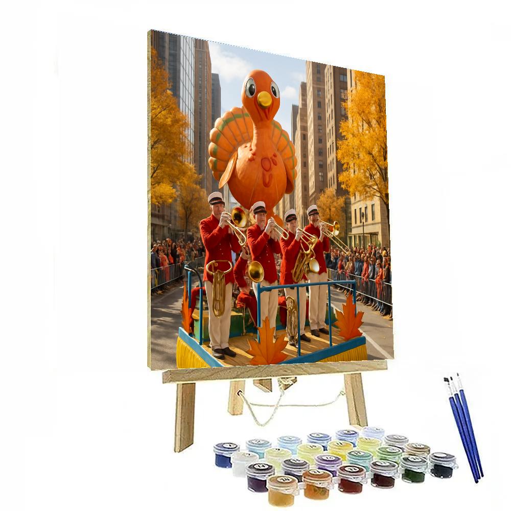 Thanksgiving Parade Float Closeup Numbered painting kits