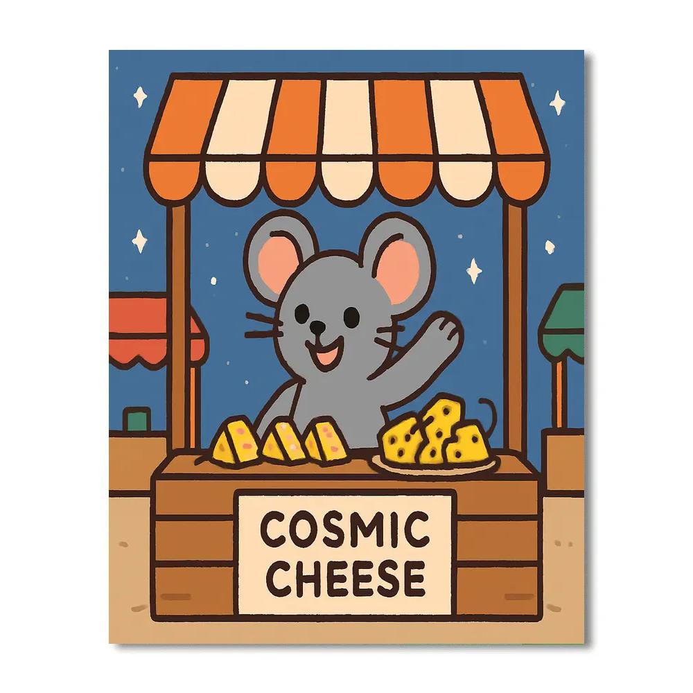 Meteor Mouse Market Numbered painting kits