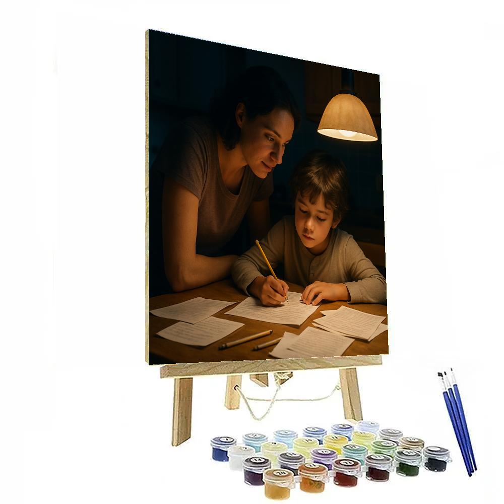 Late Night Homework Support Painting by numbers kit