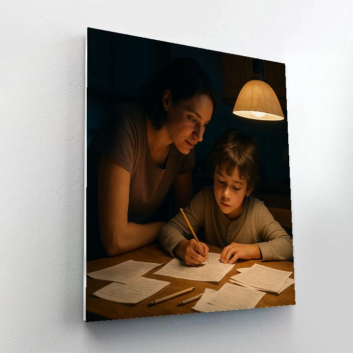 Late Night Homework Support Painting by numbers kit