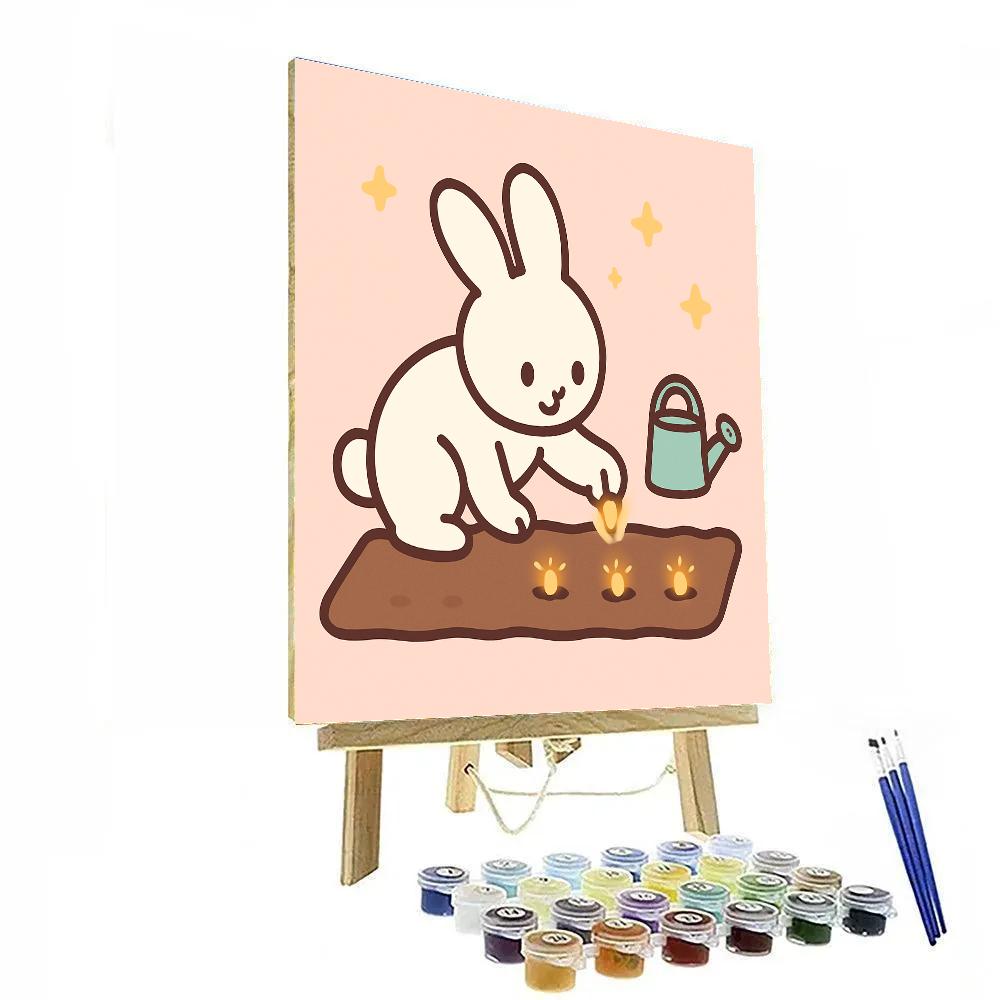 Galactic Rabbit Garden Paint by numbers kits