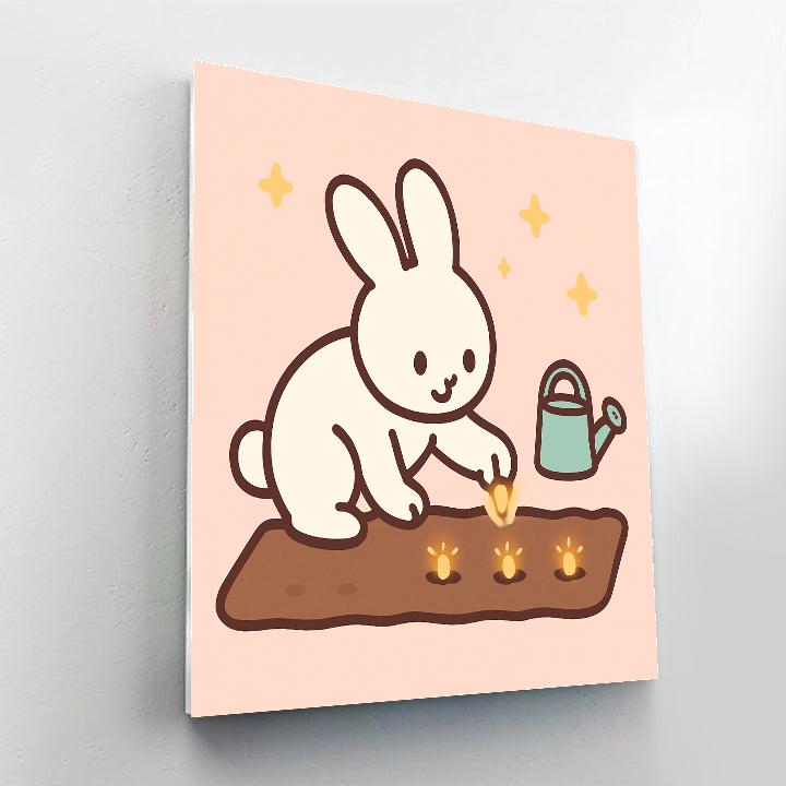 Galactic Rabbit Garden Paint by numbers kits