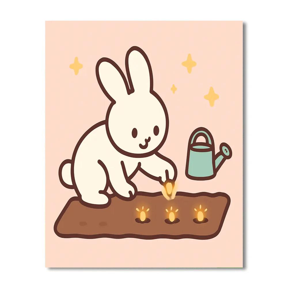 Galactic Rabbit Garden Paint by numbers kits