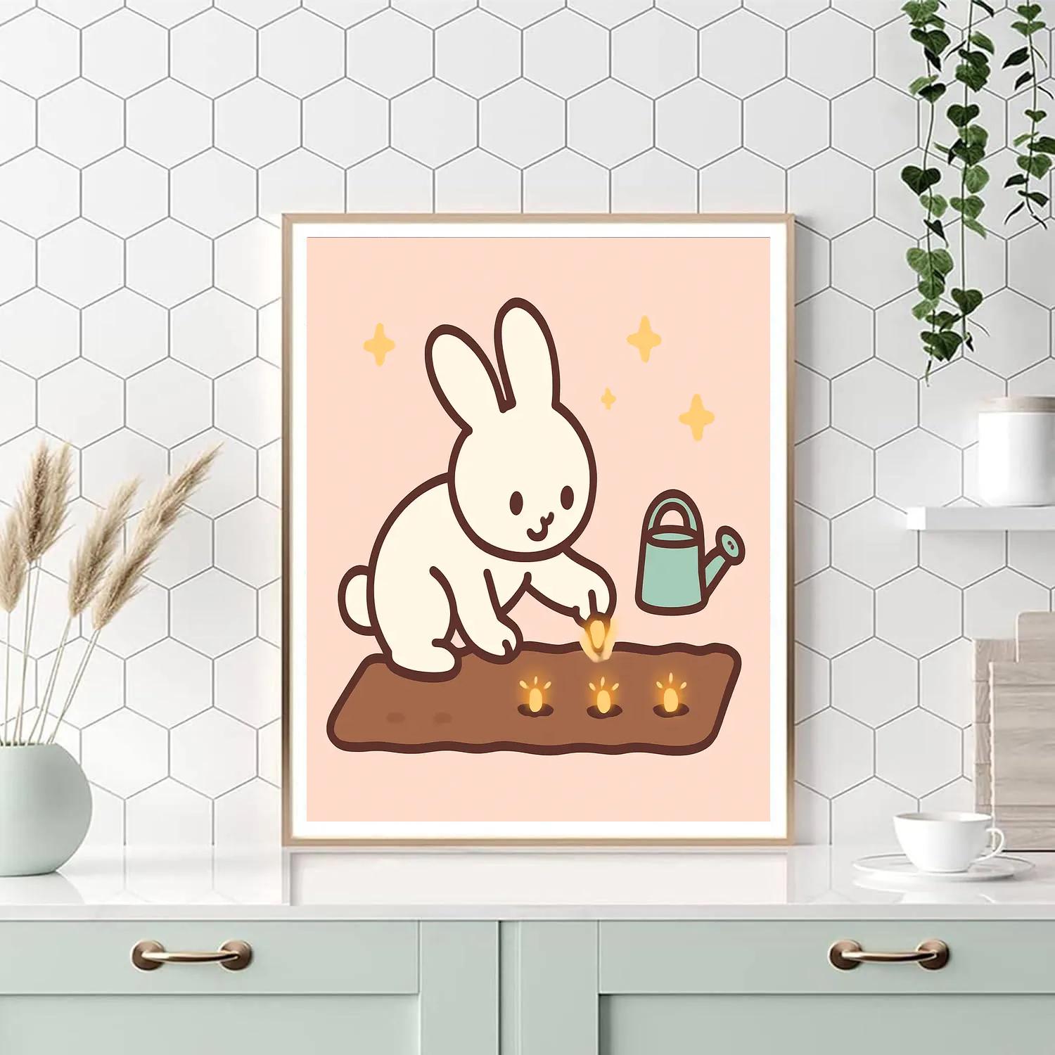 Galactic Rabbit Garden Paint by numbers kits