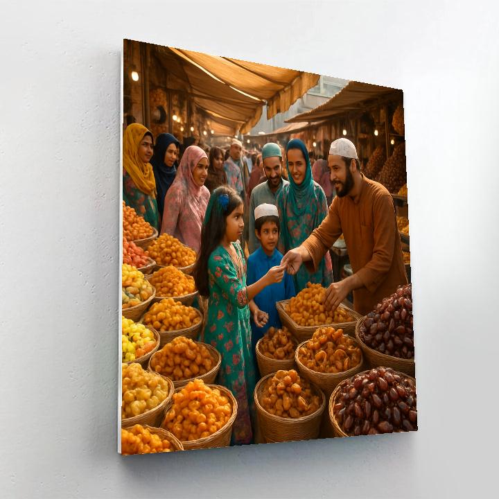 Eid Al-Fitr Market Sweets Painting by numbers kit