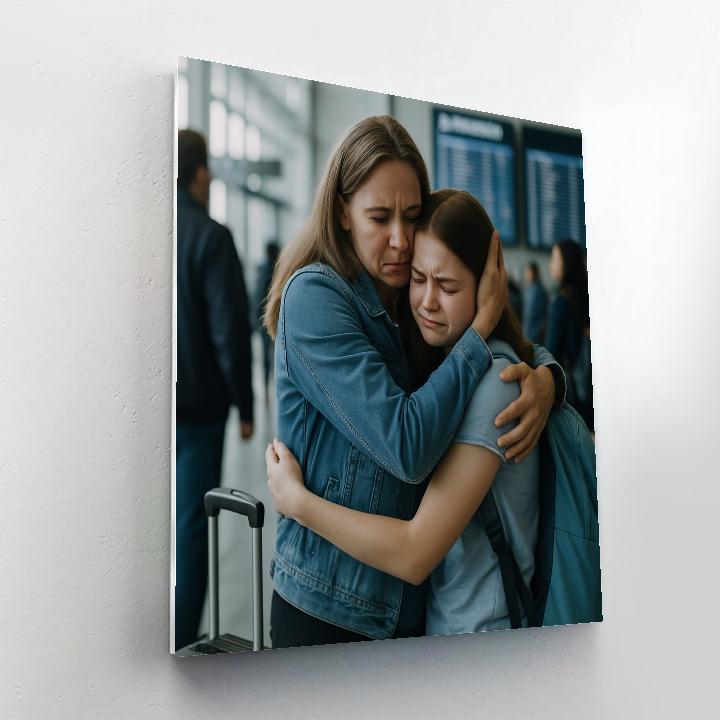 Farewell Airport Hug painting number kit