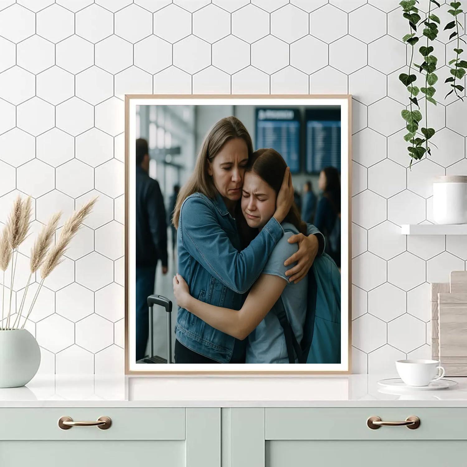 Farewell Airport Hug painting number kit