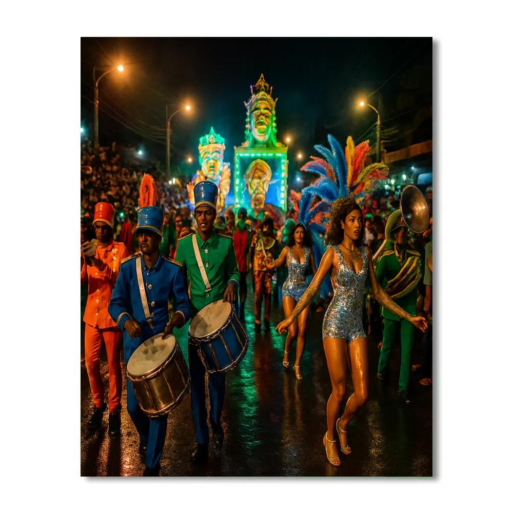 Carnival Calabar Night Spectacle Painting by numbers kit