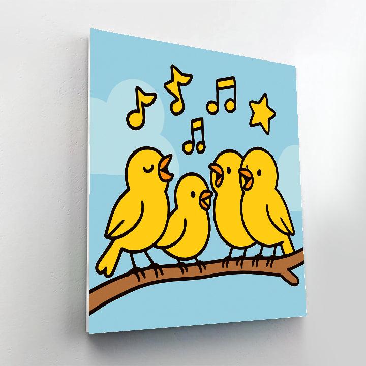 Comet Canary Choir Numbered painting kits