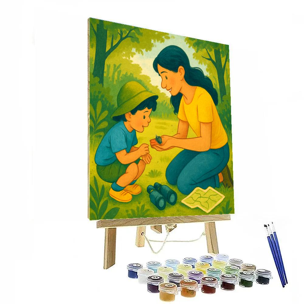 Nature Scavenger Hunt Discovery Number painting