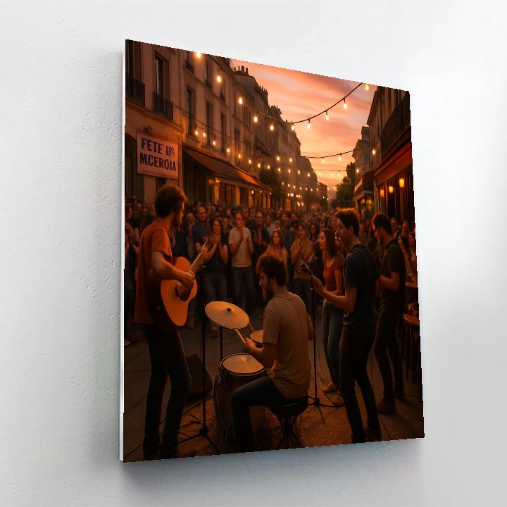 Fête De La Musique Street Concert DIY paint by numbers