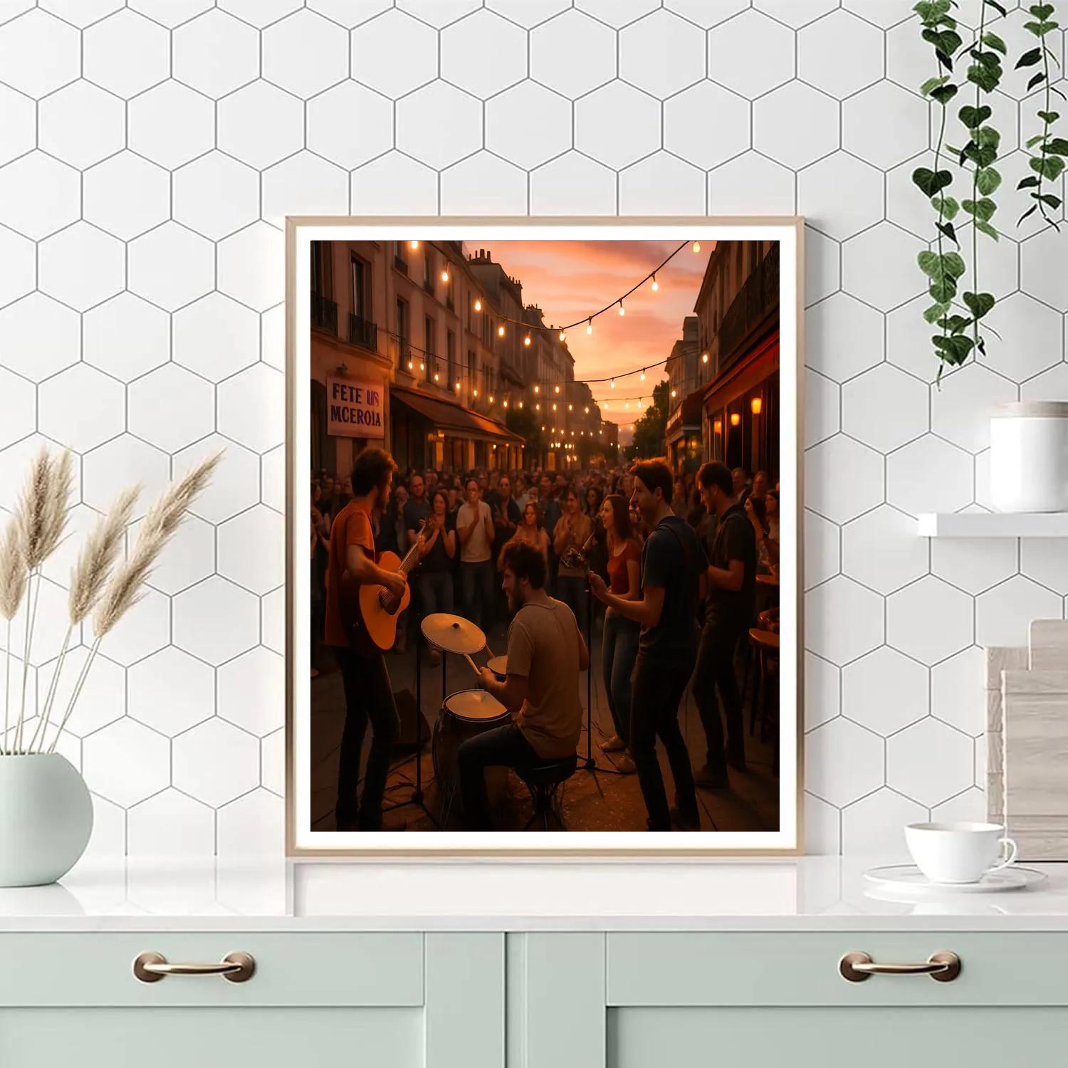 Fête De La Musique Street Concert DIY paint by numbers