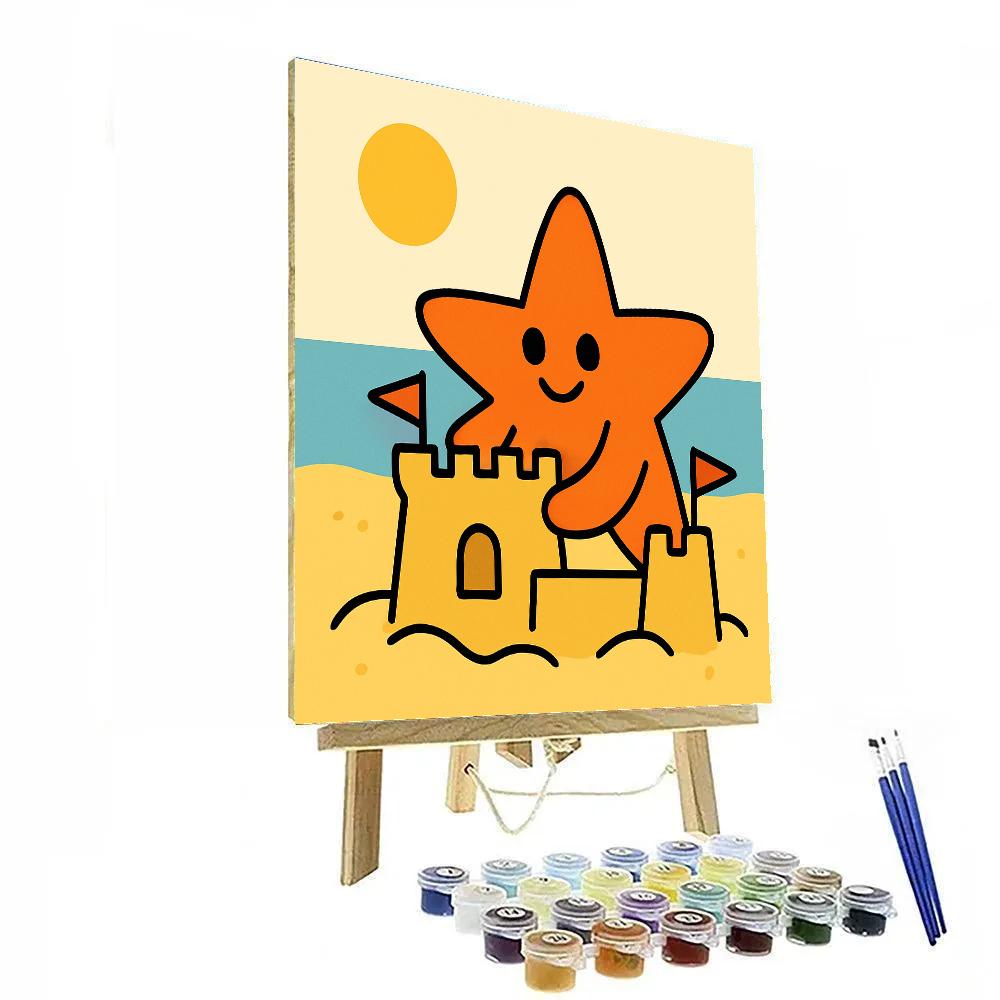 Starfish Sandcastle Team Paint by numbers kits