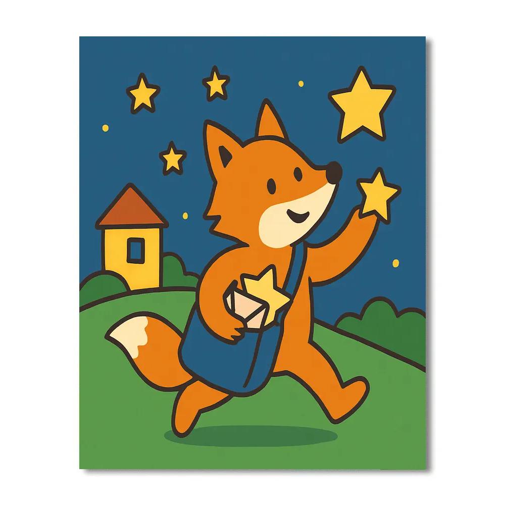 Comet Fox Postman Paint by numbers kits