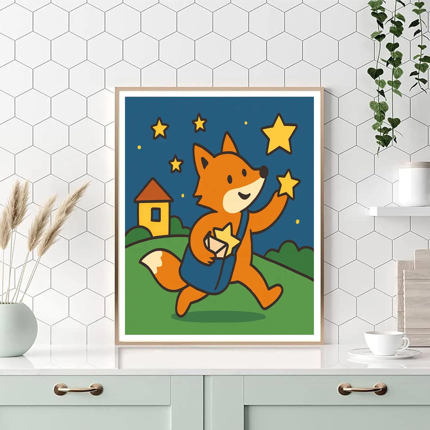 Comet Fox Postman Paint by numbers kits