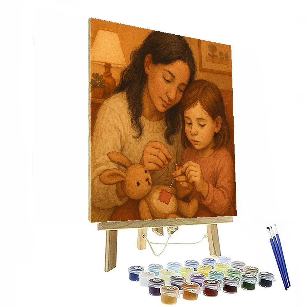 Quiet Sewing Circle Bond Number painting