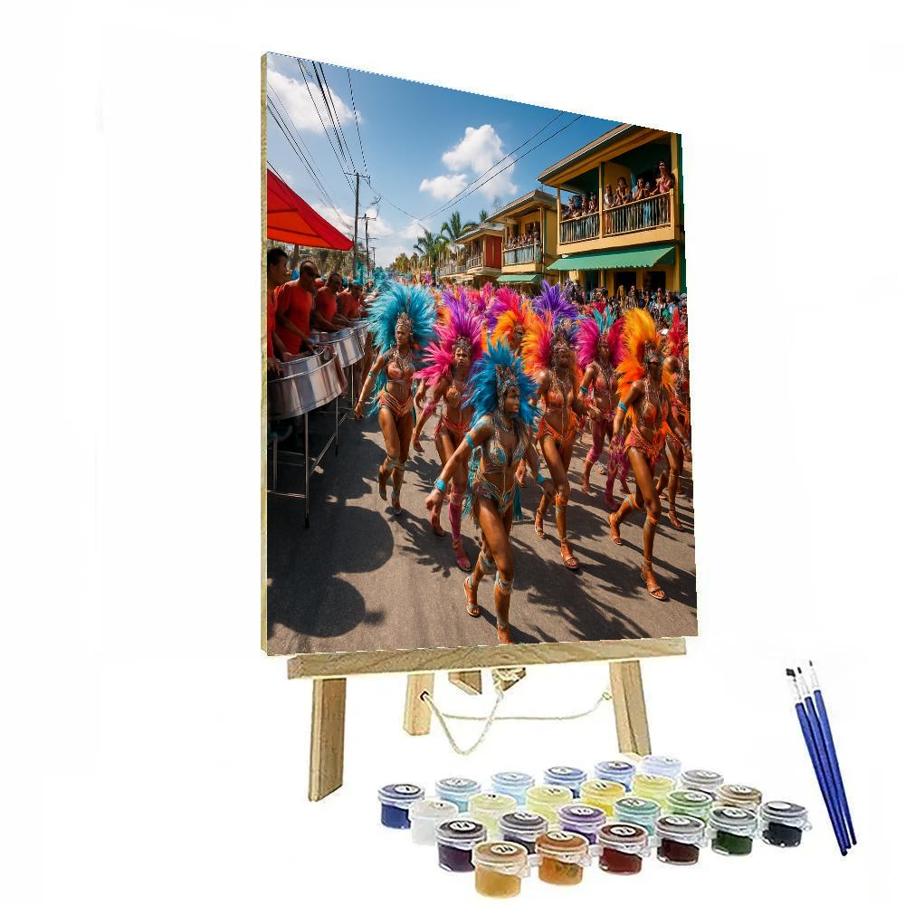 Carnival In Trinidad Panorama DIY paint by numbers