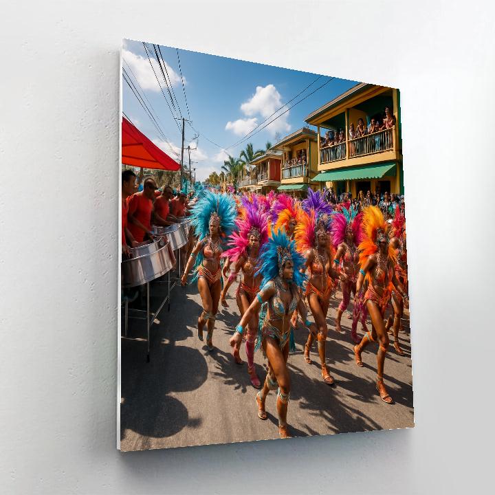 Carnival In Trinidad Panorama DIY paint by numbers