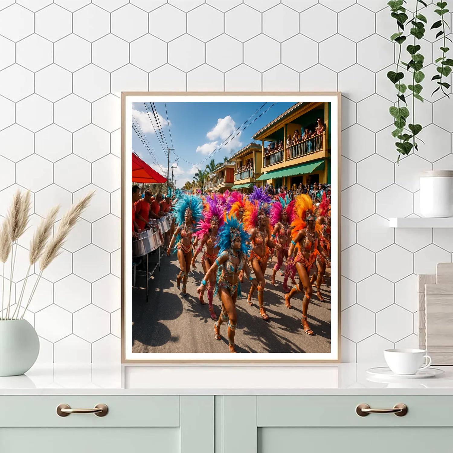Carnival In Trinidad Panorama DIY paint by numbers