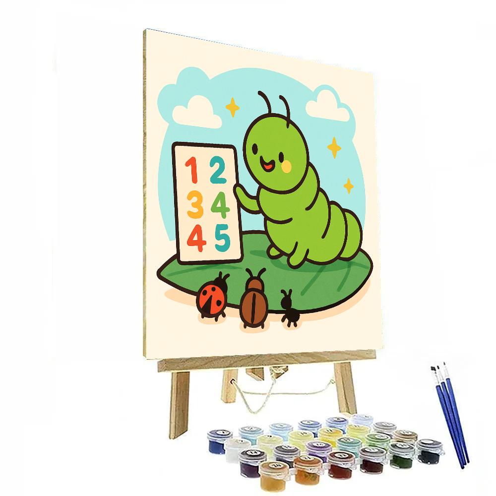 Cosmic Caterpillar Classroom Painting by numbers kit