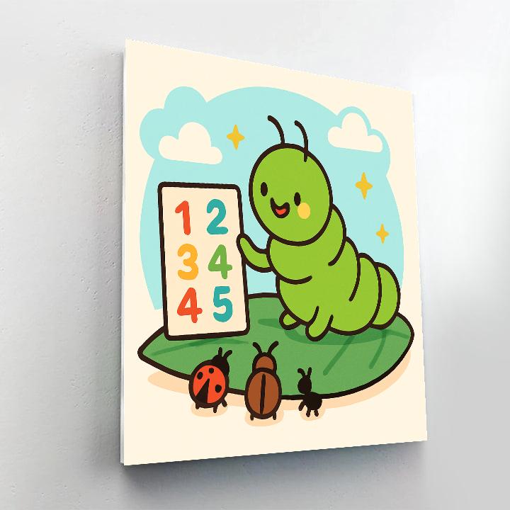 Cosmic Caterpillar Classroom Painting by numbers kit