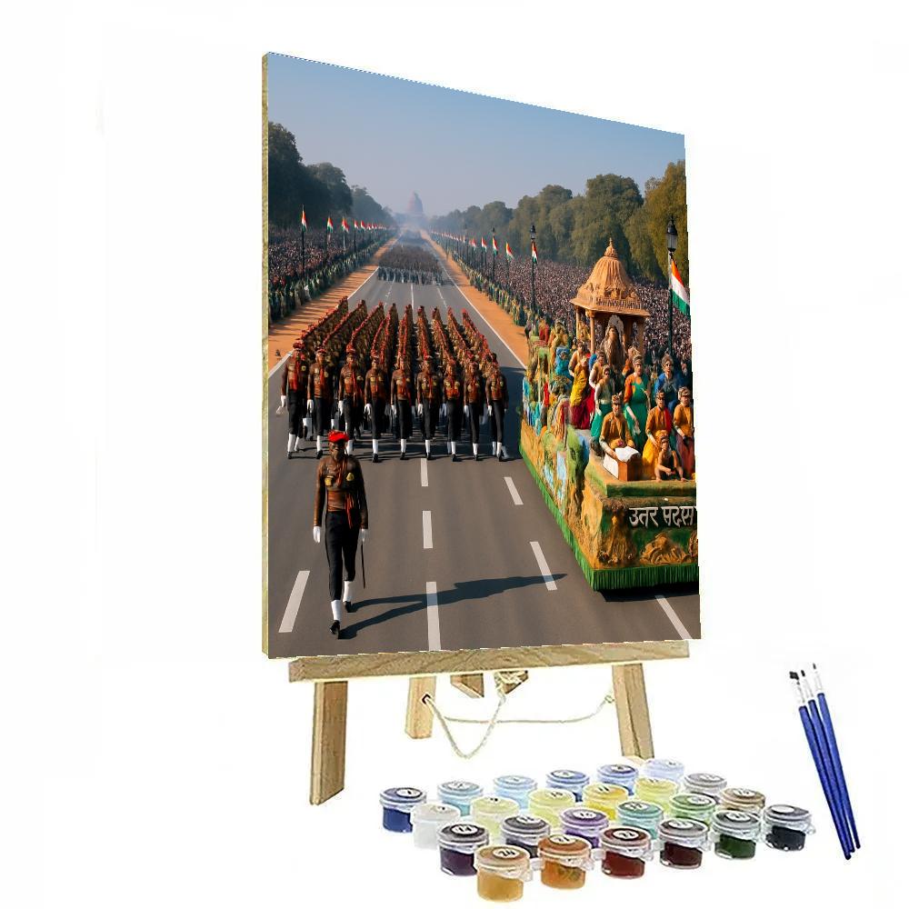 Republic Day Parade New Delhi Numbered painting kits