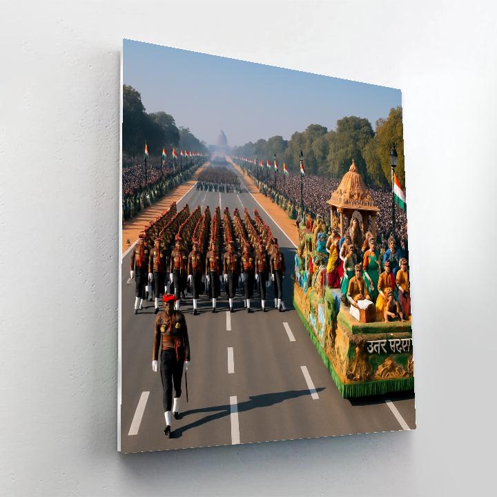 Republic Day Parade New Delhi Numbered painting kits