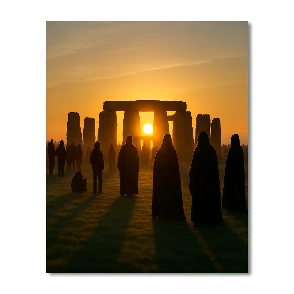 Summer Solstice Stonehenge Gathering Paint by numbers kits