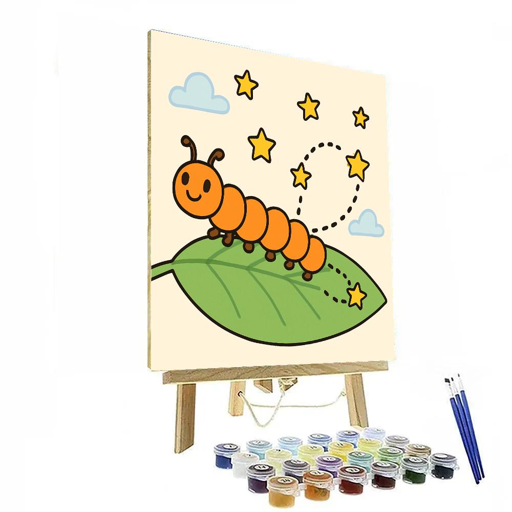Constellation Caterpillar Trail paint by numbers