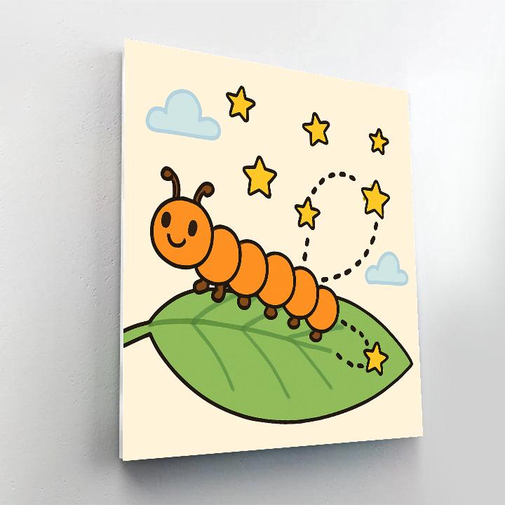 Constellation Caterpillar Trail paint by numbers