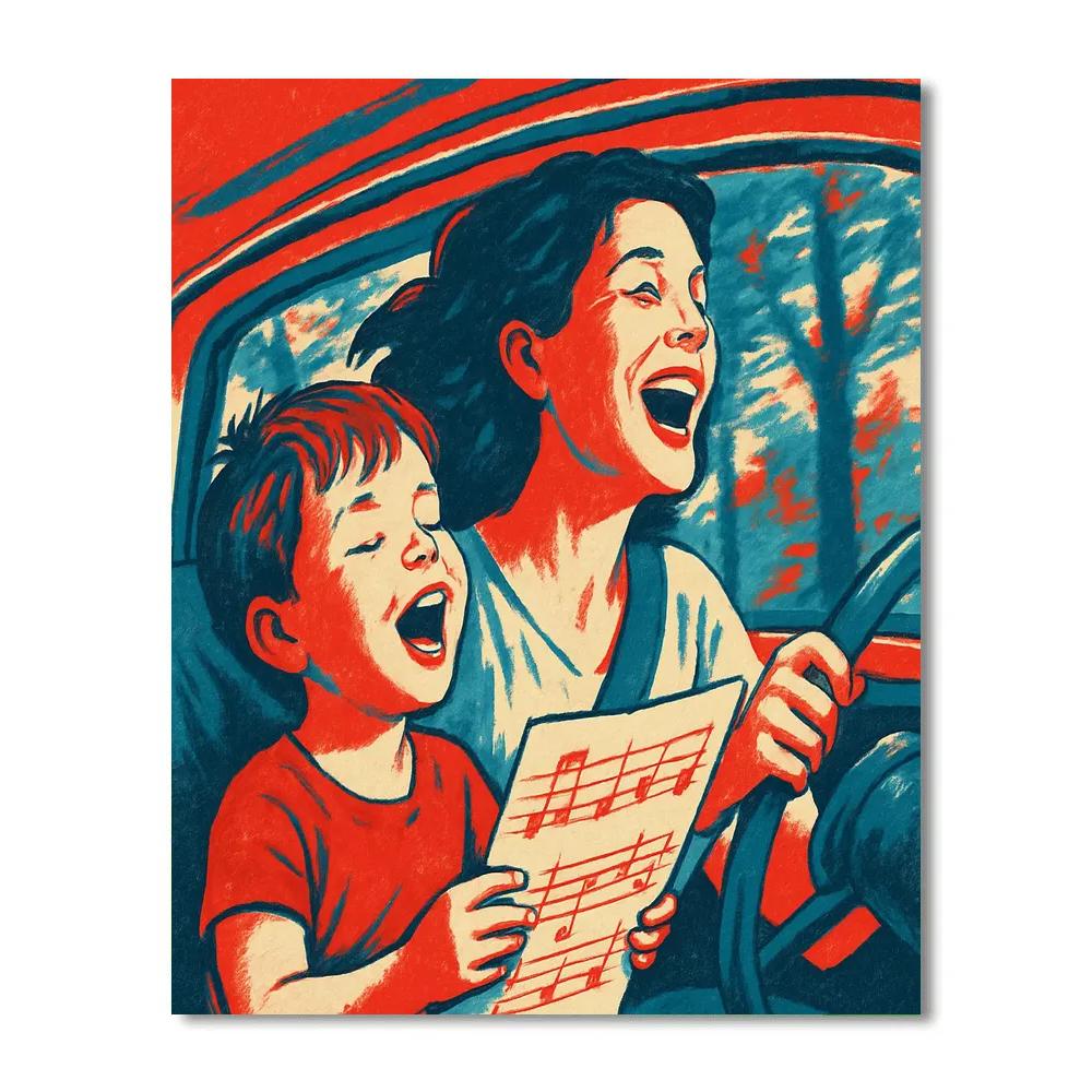 Afternoon Car Ride Sing Along Paint by numbers kits