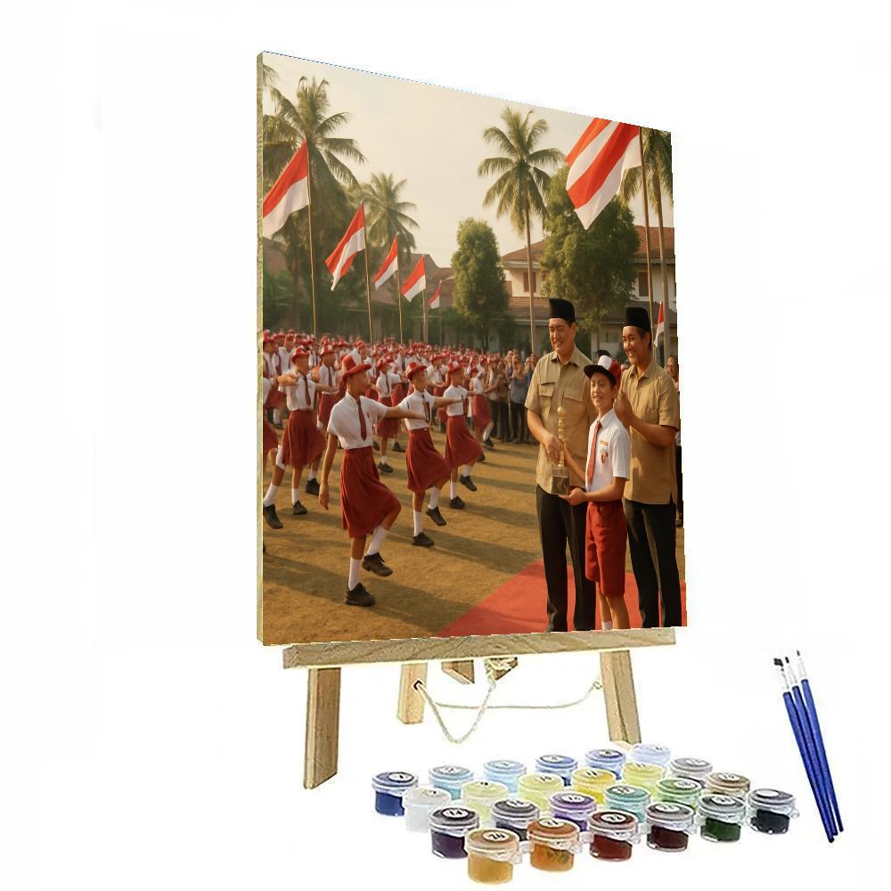 Republic Day Parade Jakarta paint by numbers