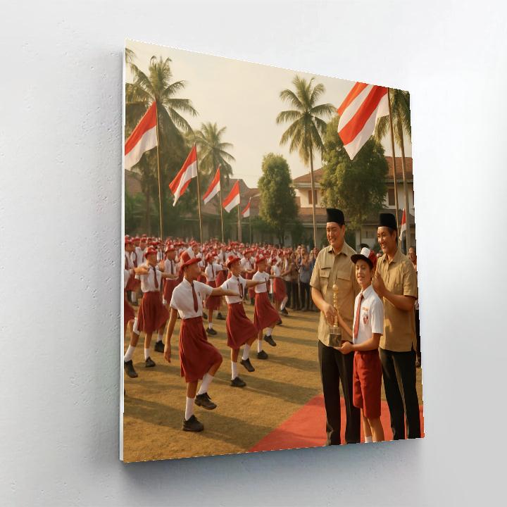 Republic Day Parade Jakarta paint by numbers