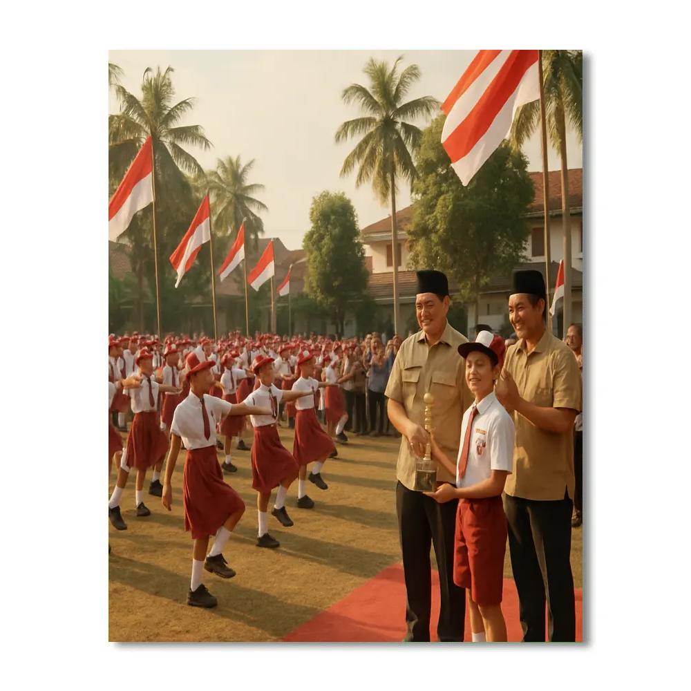 Republic Day Parade Jakarta paint by numbers