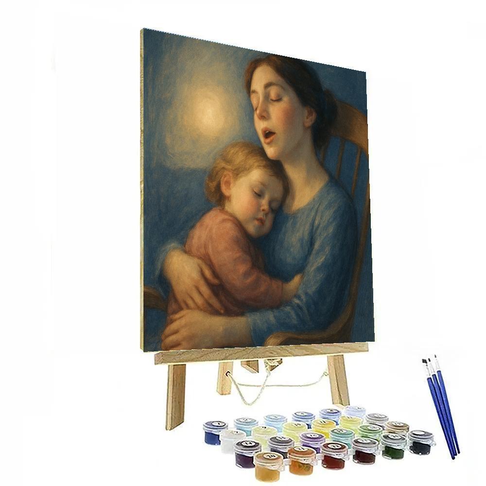 Tender Bedtime Lullaby paint by color