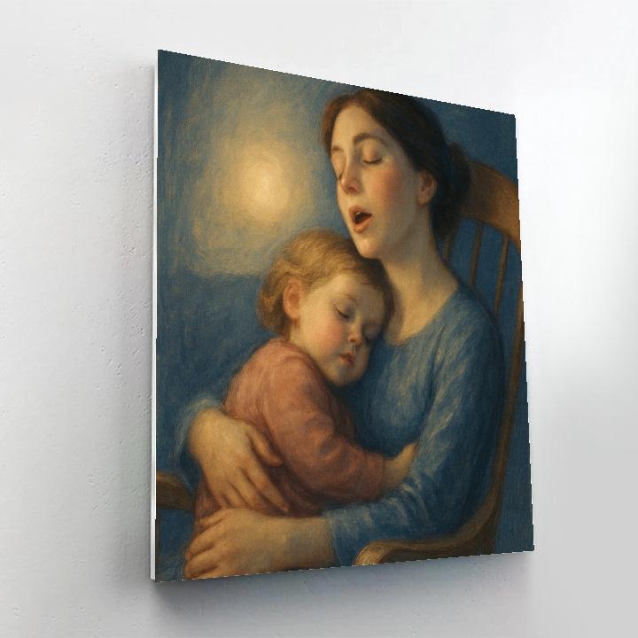 Tender Bedtime Lullaby paint by color