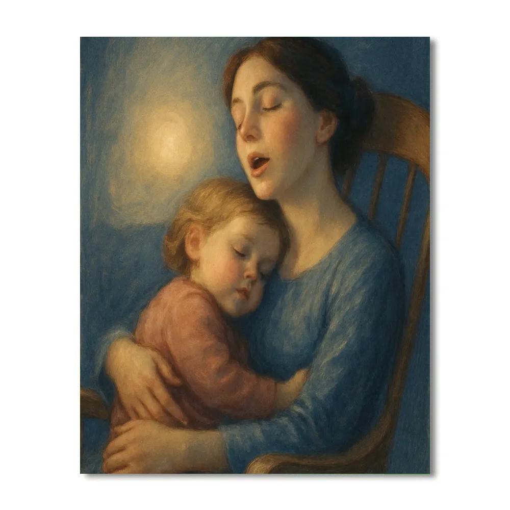 Tender Bedtime Lullaby paint by color