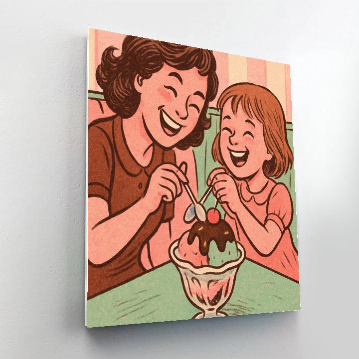 Ice Cream Parlor Sweet Share Number painting