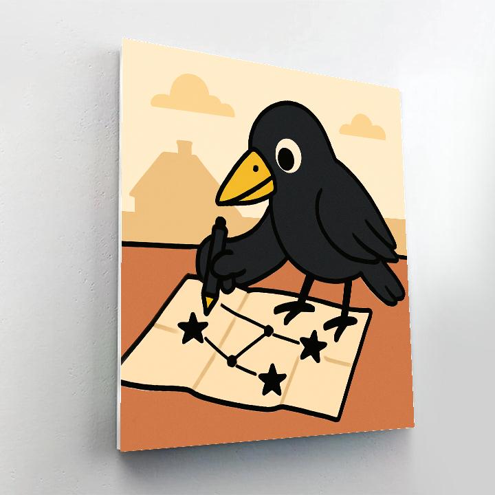 Comet Crow Cartographer Paint by numbers kits