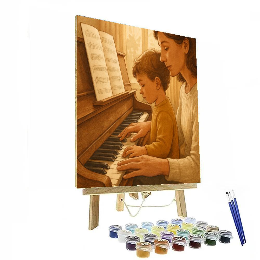 Music Lesson Encouraging Smile Painting by numbers kit