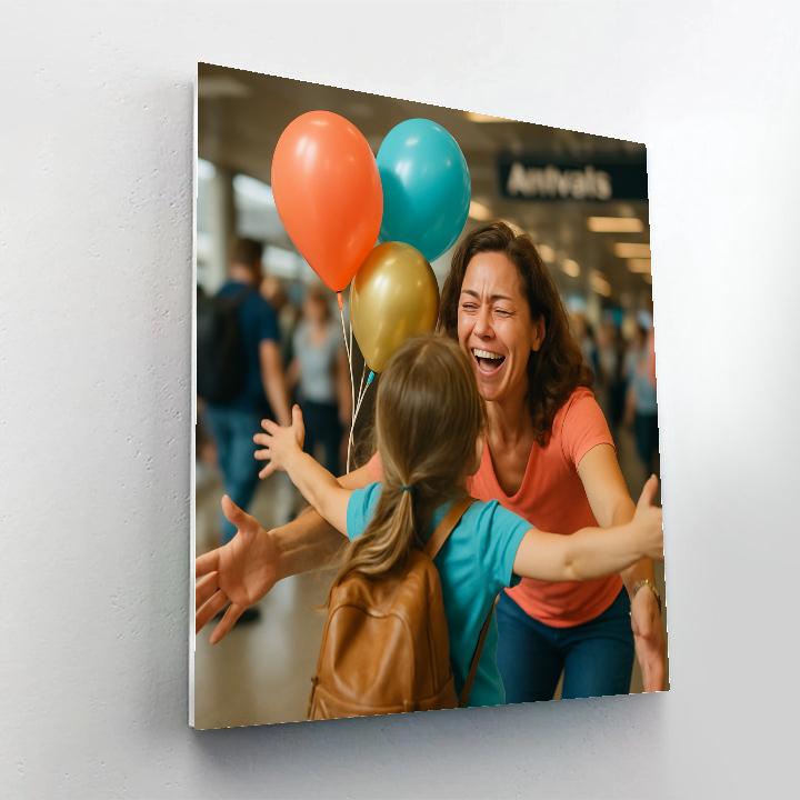 Balloons Airport Surprise Reunion paint by color