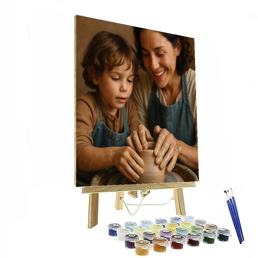 Pottery Wheel Shared Creation Numbered painting kits