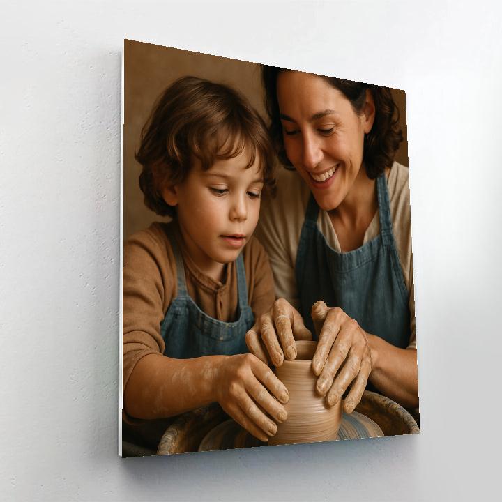 Pottery Wheel Shared Creation Numbered painting kits