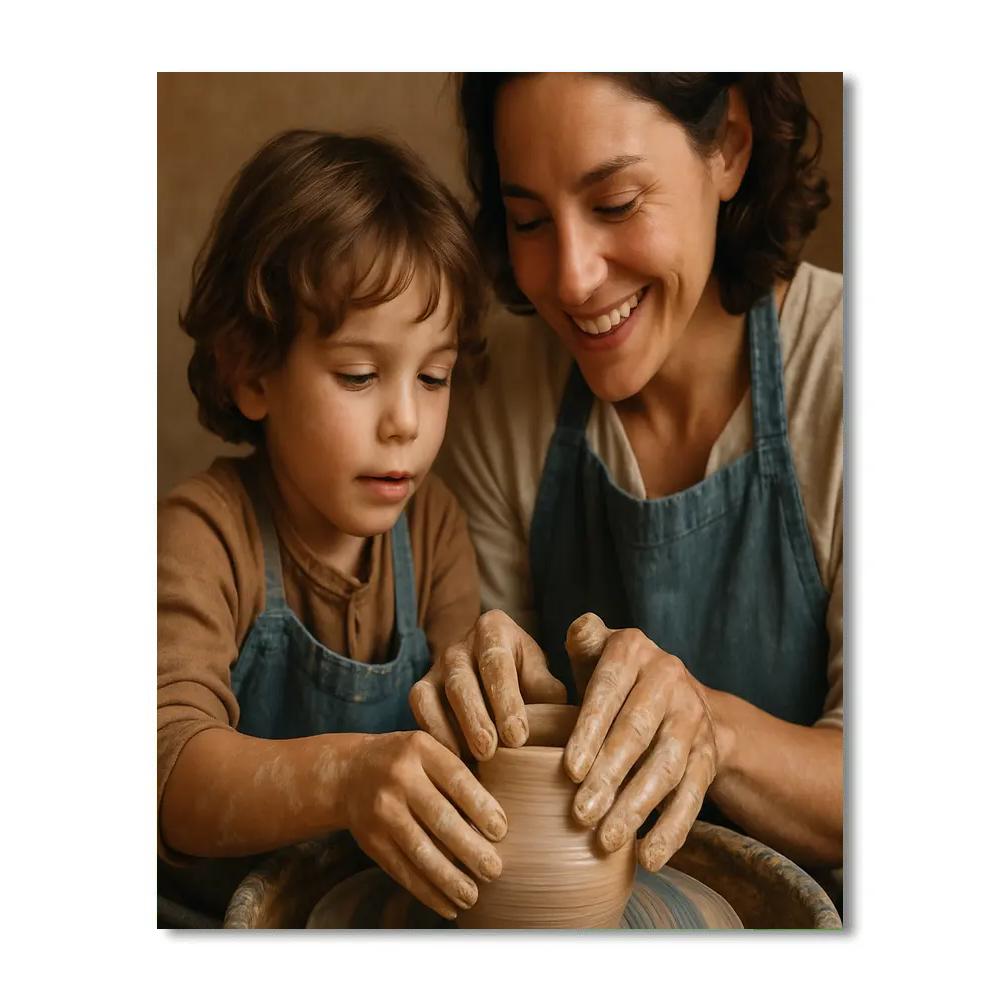 Pottery Wheel Shared Creation Numbered painting kits