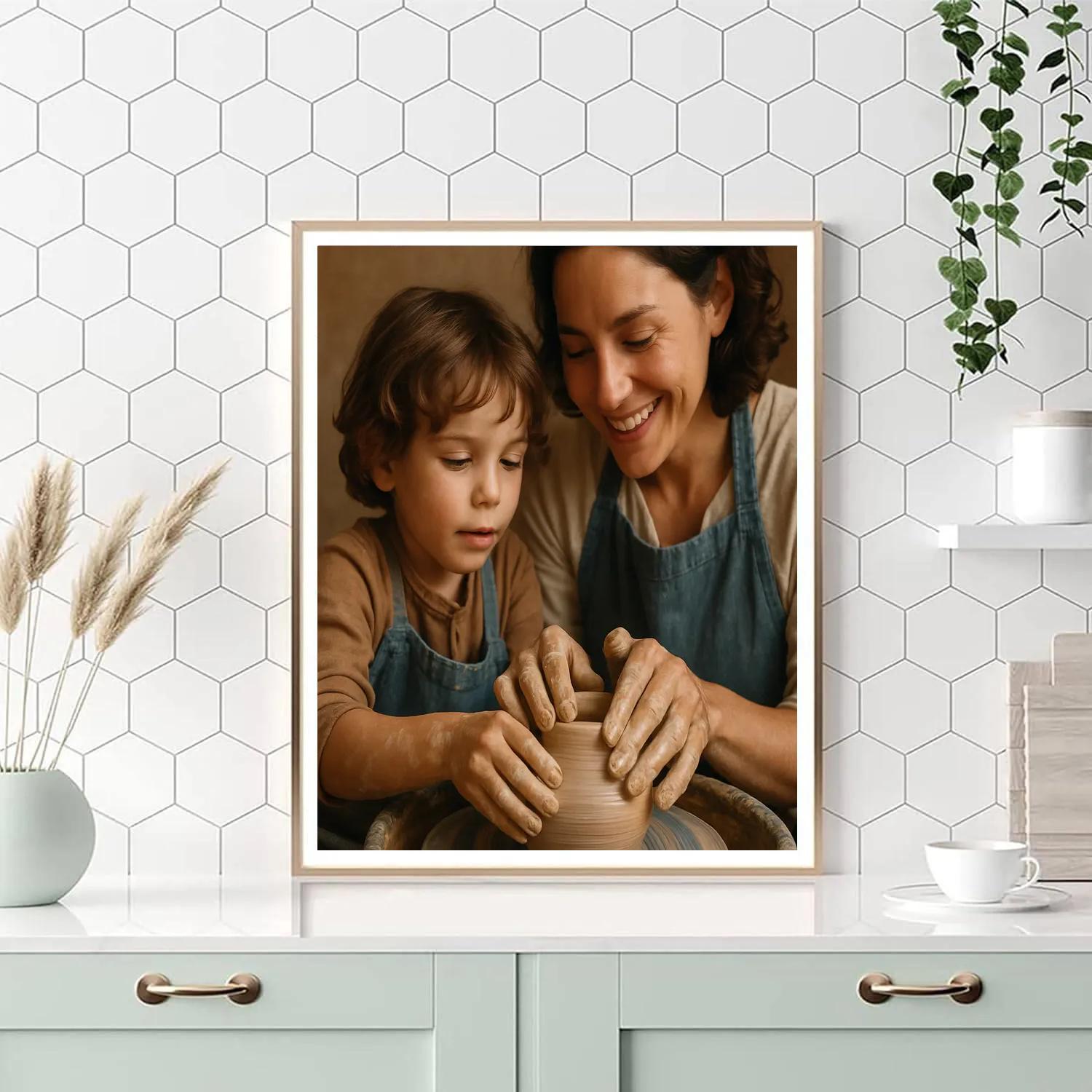 Pottery Wheel Shared Creation Numbered painting kits