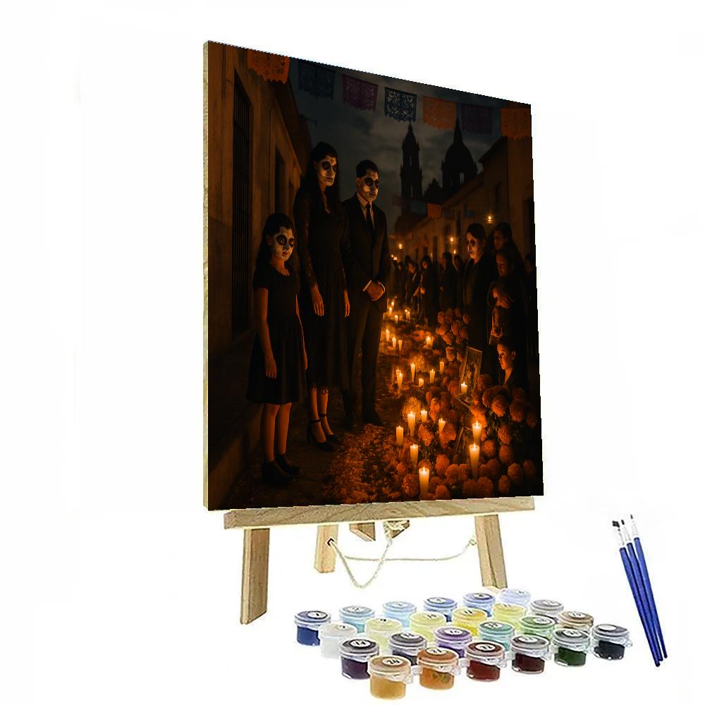 Day Of The Dead Street Vigil painting number kit