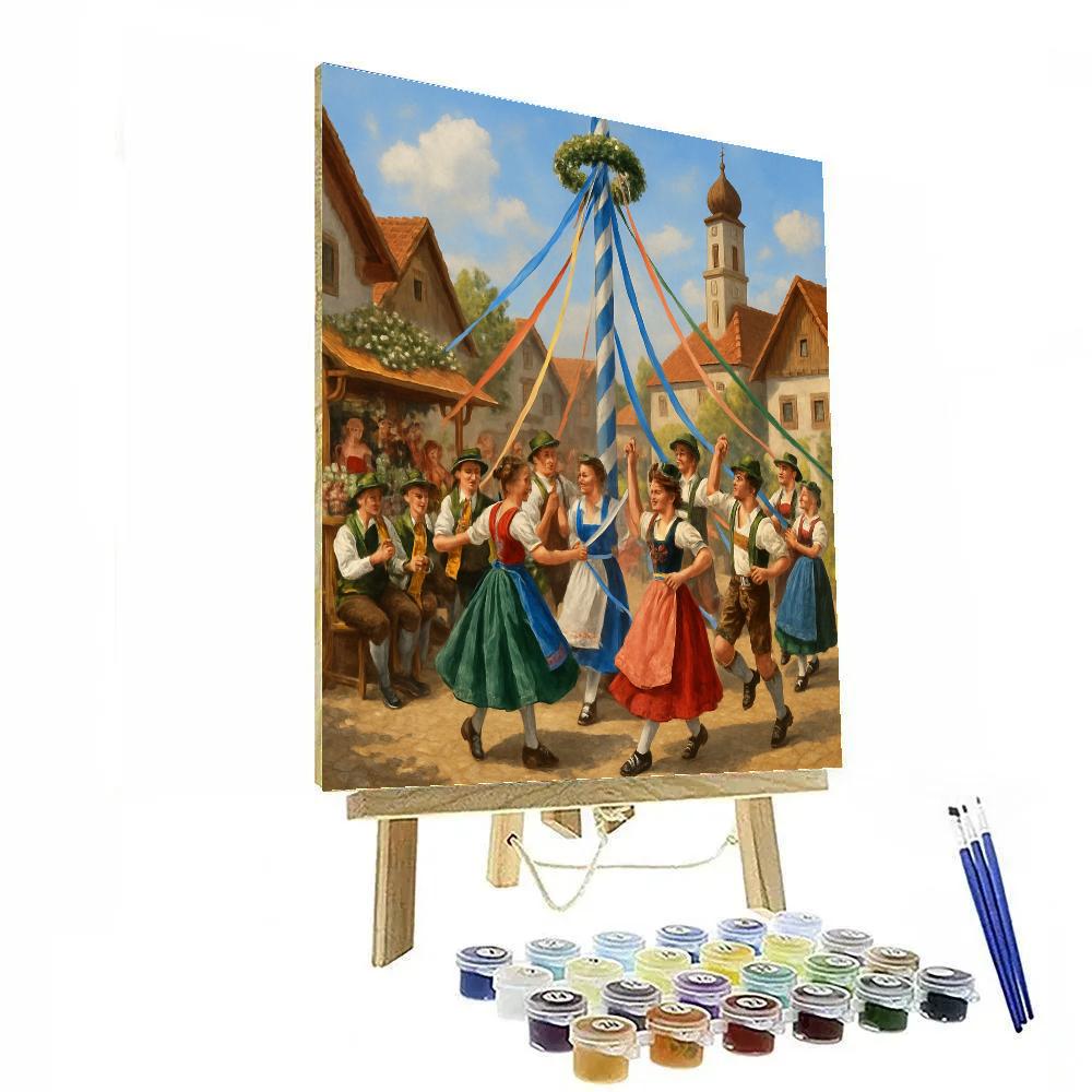 Munich May Day Dancing Painting by numbers kit